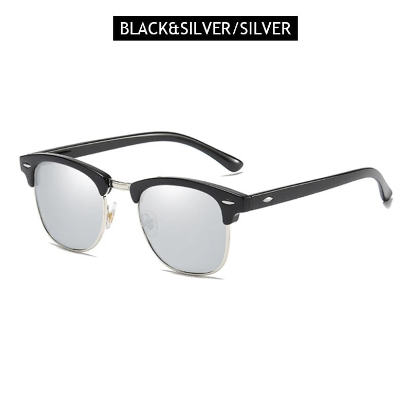 Classic Half-Frame Sunglasses