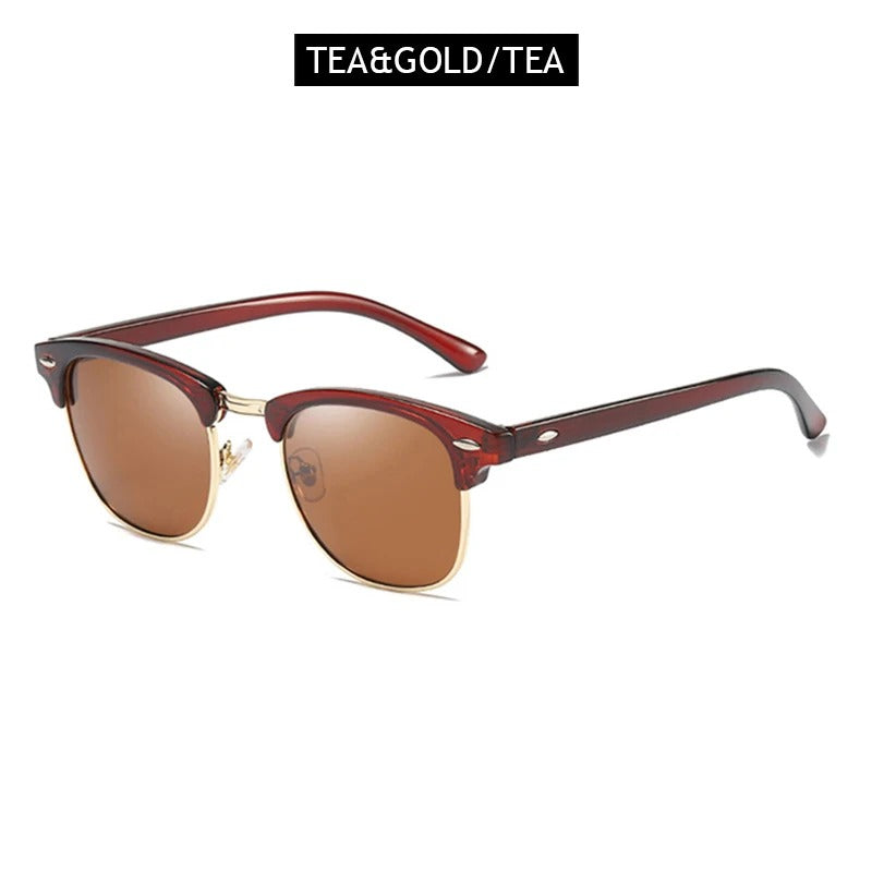 Classic Half-Frame Sunglasses