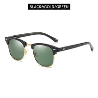 Classic Half-Frame Sunglasses